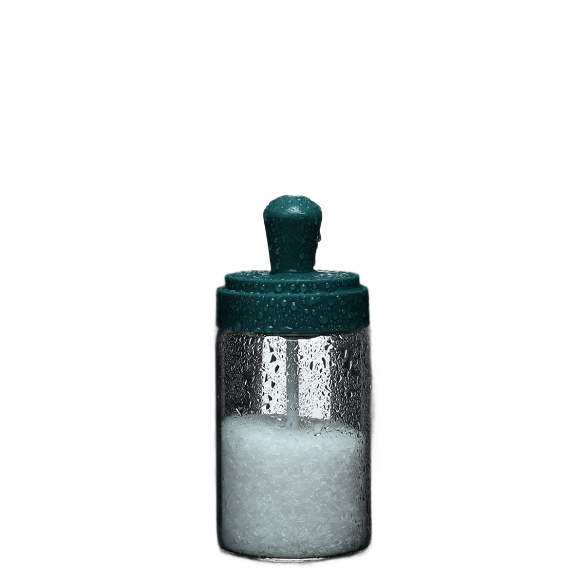 MSG seasoning box jar integrated seasoning bottle jar seasoning salt combination set salt jar household kitchen supplies with spoon lid