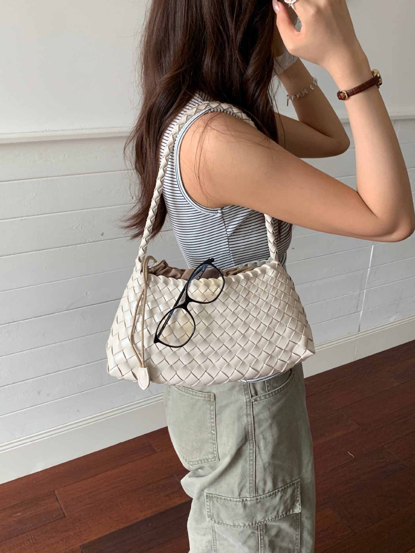 Hand-Woven Underarm Bag Women 2026 New Handheld Single Shoulder Letter Bag Handbag Women Bag