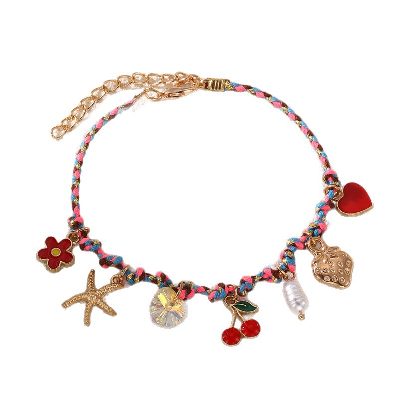 BZ2204 Seaside Shell Starfish Gravel Bracelet Gift Giving Fresh Lobster Clasp Women's Hand Accessory
