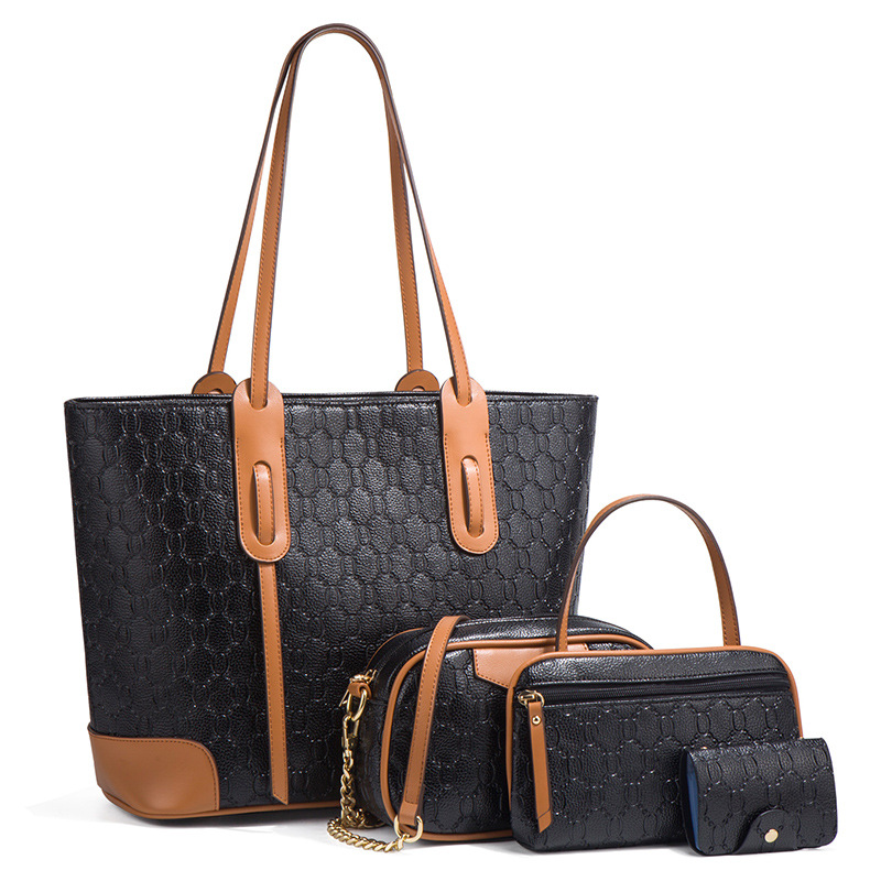 2026 new handbag large tote bag shoulder crossbody bag large capacity four-piece set mother-daughter bag