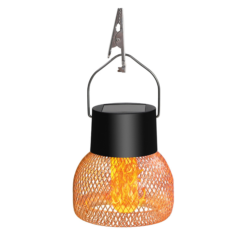 Solar outdoor light garden light automatic on at dusk camping decoration atmosphere light lawn garden flame light