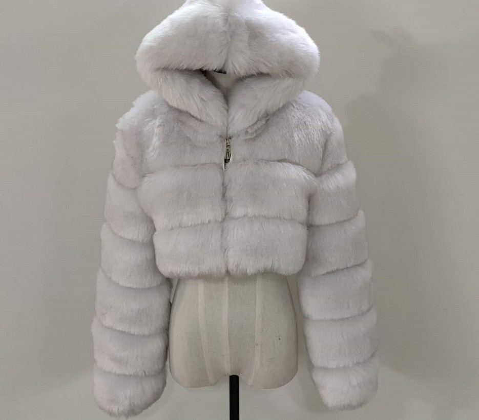 New faux fur coat jacket faux fur Haining faux fur