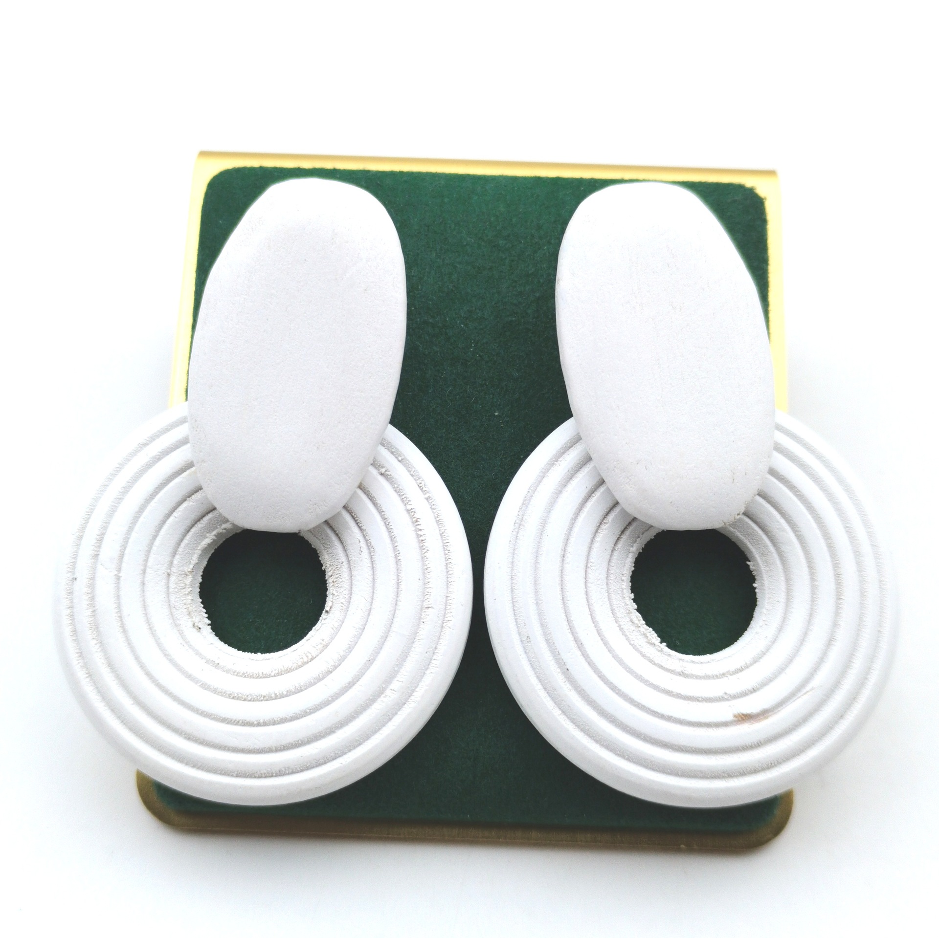 New exaggerated geometric acrylic circle earrings
