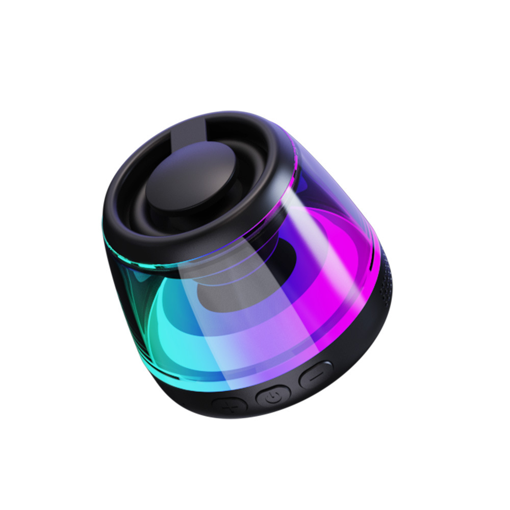 Magnetic Bluetooth speaker TWS wireless outdoor plug-in card magnetic small audio rgb light 6.0 Bluetooth small speaker