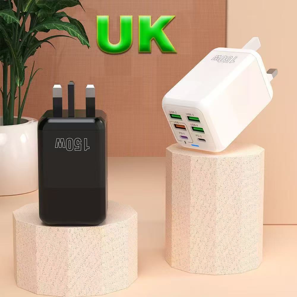 Multi-Port Charging Plug for Apple Huawei Xiaomi 150W All Protocols 150W PD60W High Power