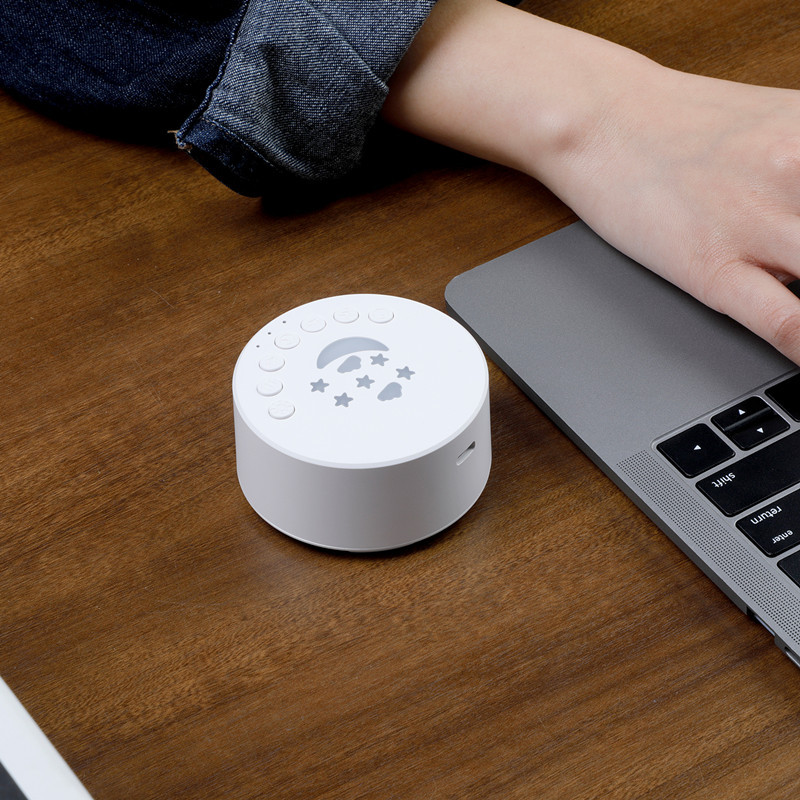 Portable Home Travel Smart Sleep Device Soothe Baby Sleep Device White Noise Machine Music Night Light Sleep Aid Device