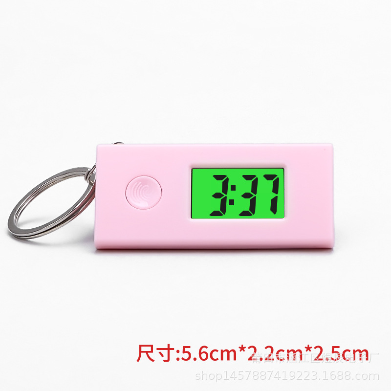 New Work Exam Postgraduate Entrance Exam Silent Electronic Watch Luminous Portable Backpack Keychain Small Hanging Watch Triangle Mini