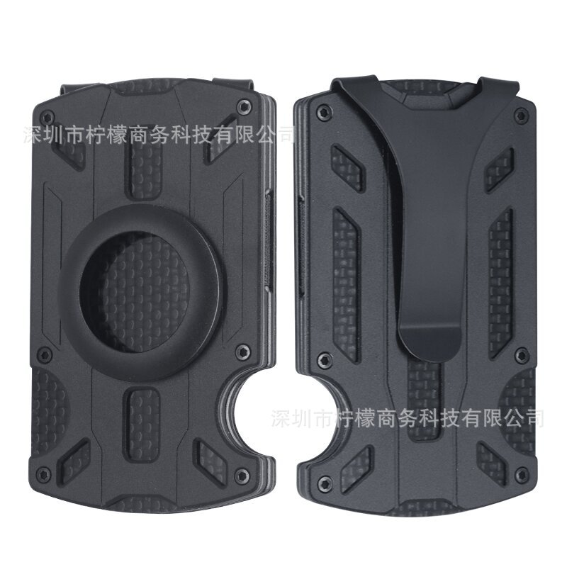 New Aluminum Alloy Card Holder RFID Anti-theft Card Clip Metal Air Tag Ultra-thin Men's Wallet
