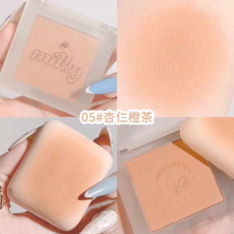 Makeup XIXI Milk Galaxy Soft Mist Blush Female Student Fair Price Gills Blue Gills Purple Matte Bean Sands Milk Tea Blush Plate