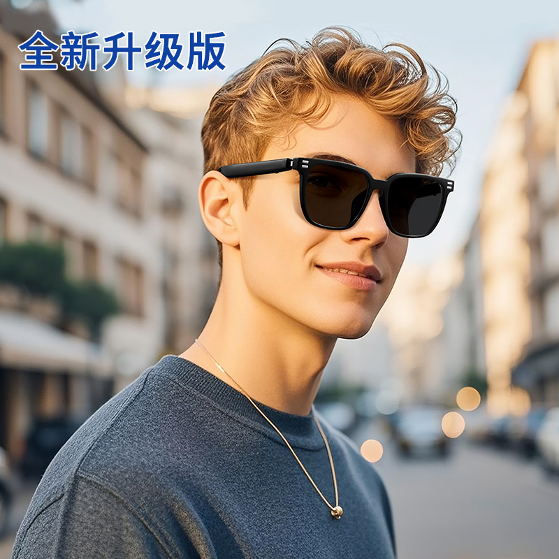 New AI Smart Translation Bluetooth Glasses M10B Audio Sunglasses Listen to Music Call Sunglasses