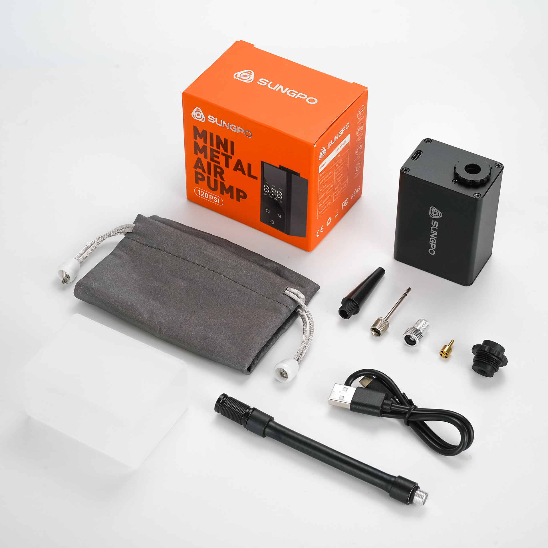 Electric Air Pump Tire Inflator Portable Mini Bicycle Mountain Road Bike Inflator Pump airpump