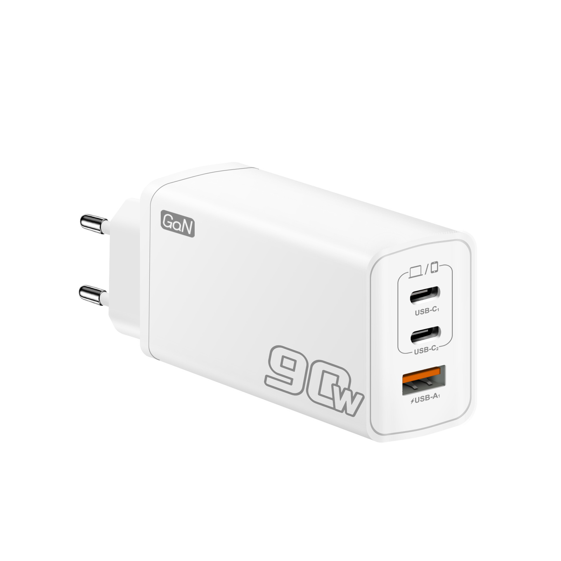 90W GaN Charger PD Fast Charge Phone Charging Head 2C+PD Laptop Universal GaN Power Supply