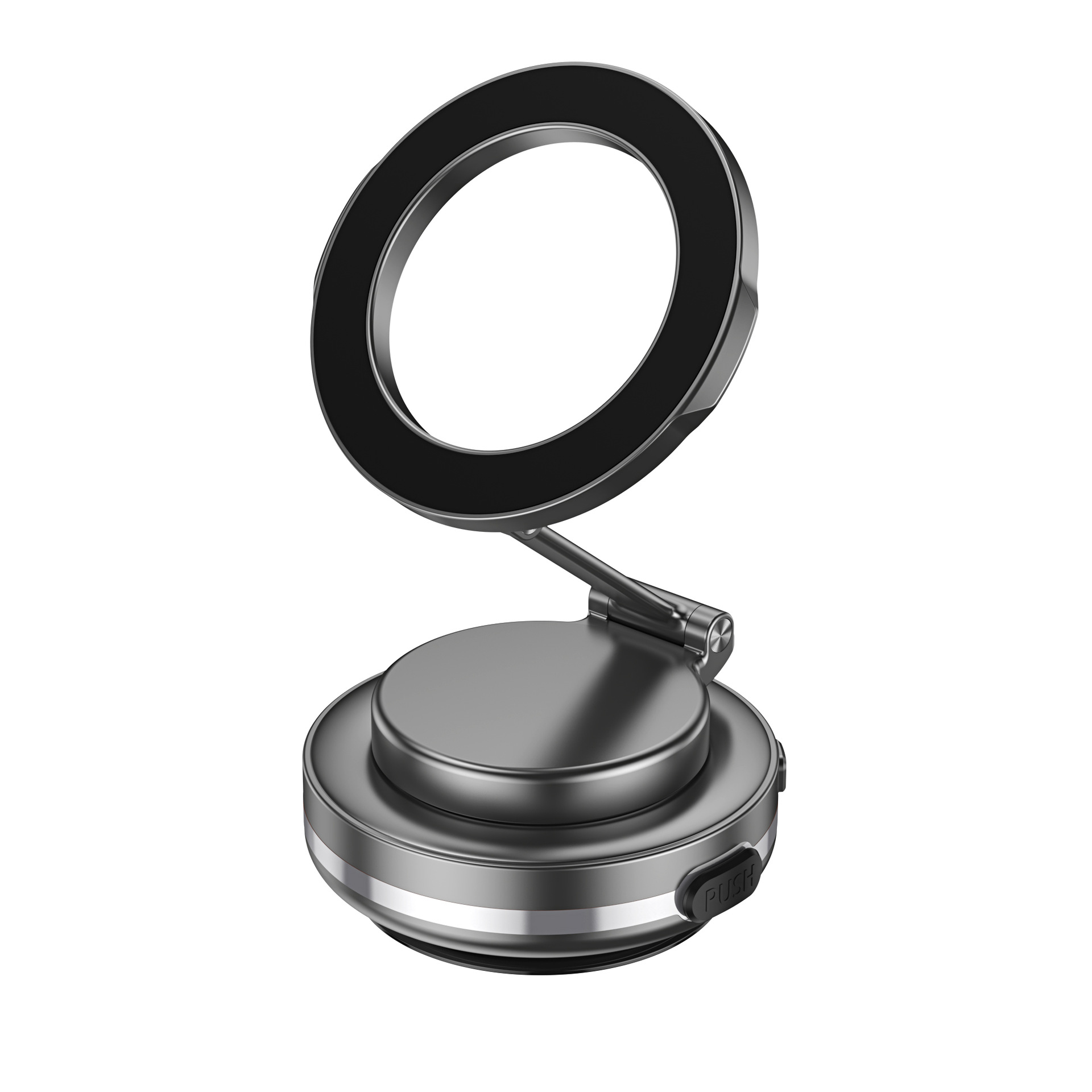 Electric Suction Cup Car Phone Mount Rotatable Foldable Dashboard Navigation Multi-Function Magnetic Phone Holder