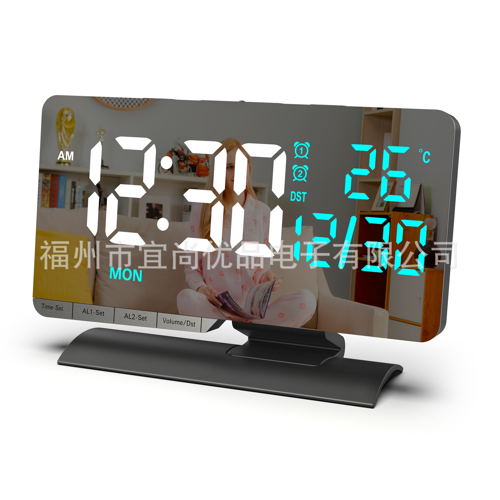 2026 New Perpetual Calendar Electronic Clock LED Daylight Saving Time Desktop Alarm Clock Temperature Week Display Desk Clock