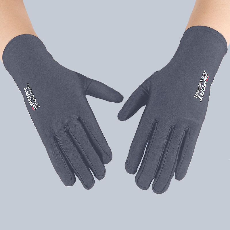 Driving fishing gloves half finger ice silk non-slip gloves breathable sunscreen fitness cycling express quick-drying gloves