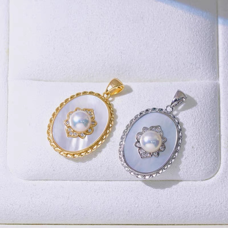 金色托（不含珠） · P1360吊坠（5-6mm）