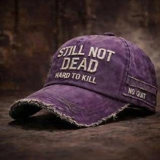 Embroidered Baseball Cap STILLNOTDEAD Visor Hat Outdoor Sports Sun-Protective Men's Hat