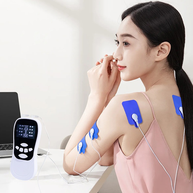 Meridian instrument acupoint massager digital pulse physiotherapy device health multifunctional rechargeable mini cervical patch