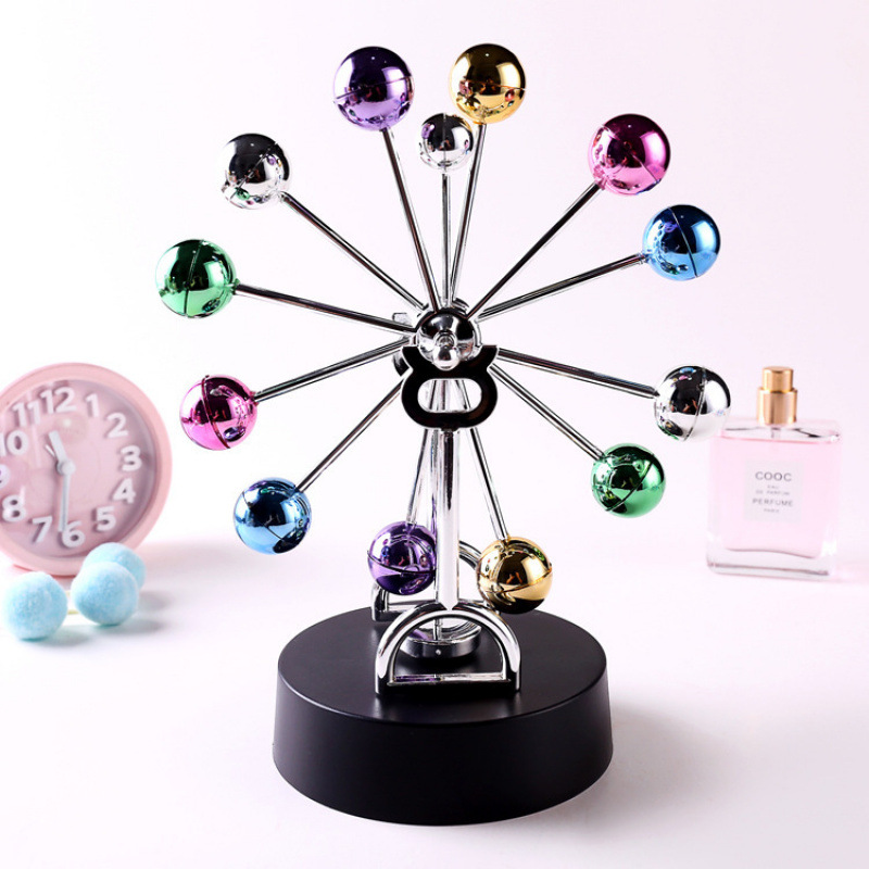 Perpetual Motion Ornament Earth Perpetual Motion Instrument Desktop Celestial Sphere Orbit Model Rotating Magnetic Swinger