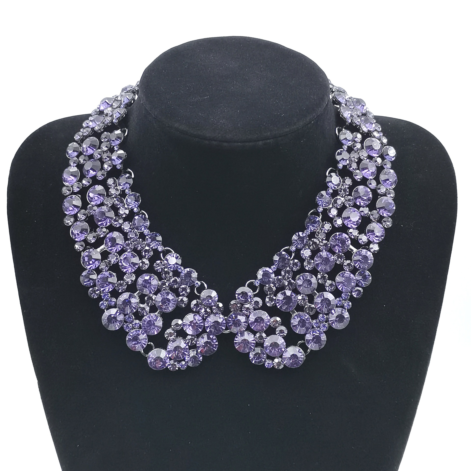 Luxury full rhinestone super shiny necklace beautiful necklace accessory