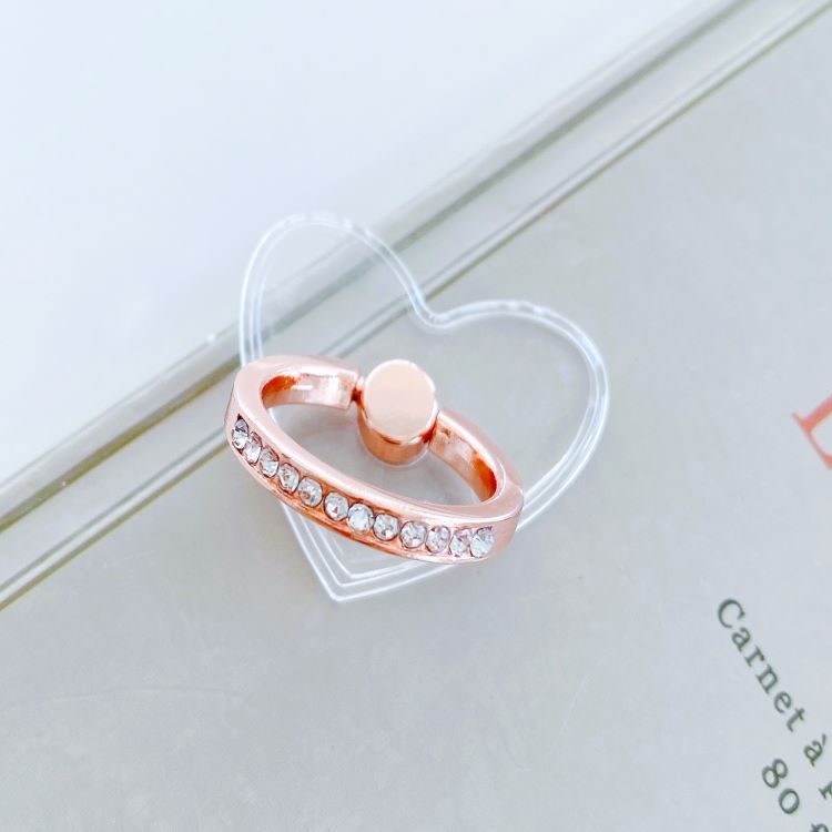Rose gold diamond ring stand transparent acrylic ring stand transparent diamond ring buckle phone stand