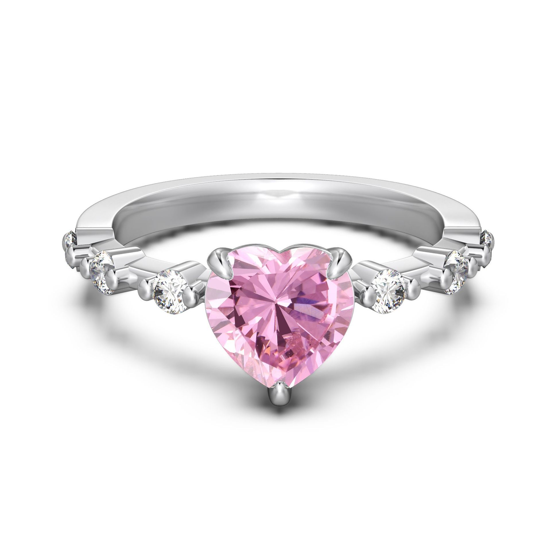 Live S925 sterling silver ring for women, design high-carbon diamond 8A zircon ice-cut closed ring wholesale