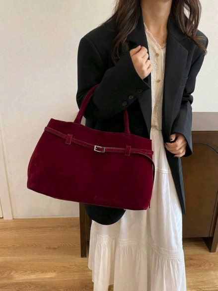 2026 Simple Bag Large Capacity New Single Shoulder Bag Casual Women Commuter Tote Bag
