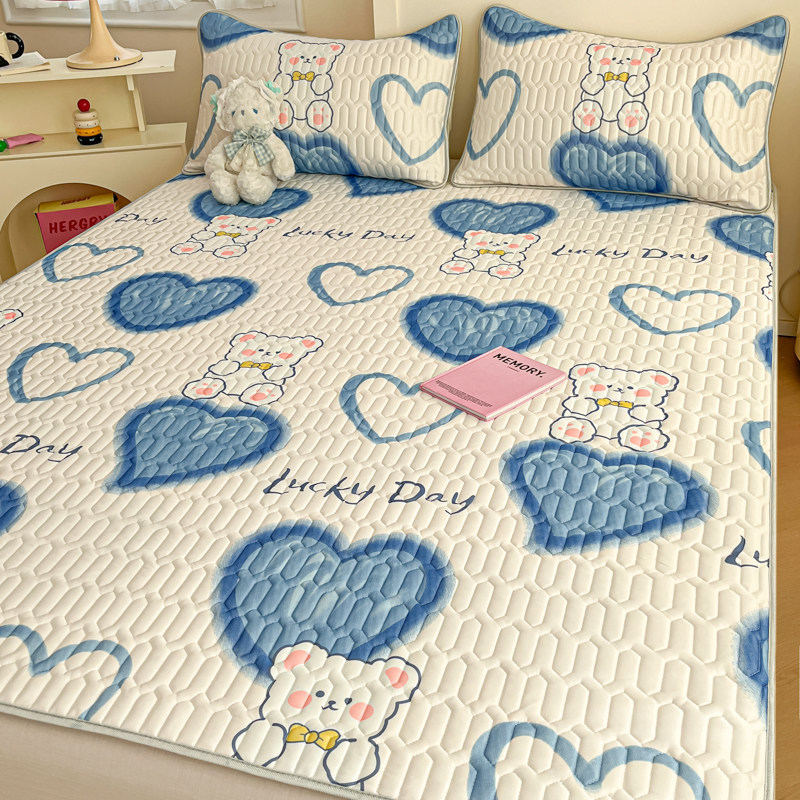 Summer a class cool ice silk latex cool mat mattress soft pad household bedroom 180x200 anti-slip bed sheet mattress pad