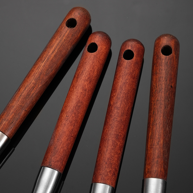 304 stainless steel long rosewood handle spatula soup spoon frying spatula stir-fry spoon kitchen utensil set household