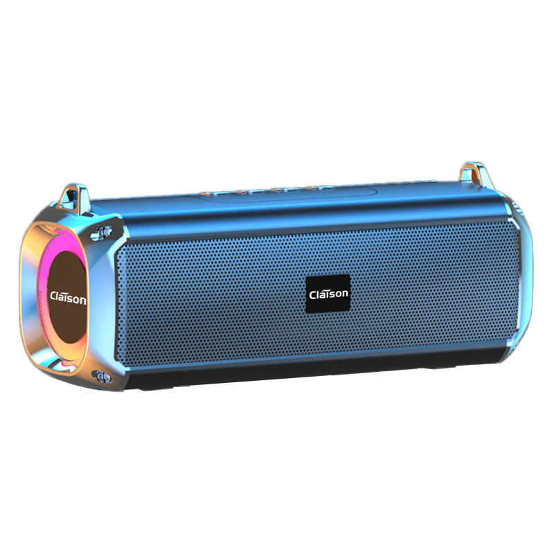 Smart Bluetooth speaker AI Bluetooth speaker dual speaker square dance loud volume plug-in card long battery life wireless subwoofer