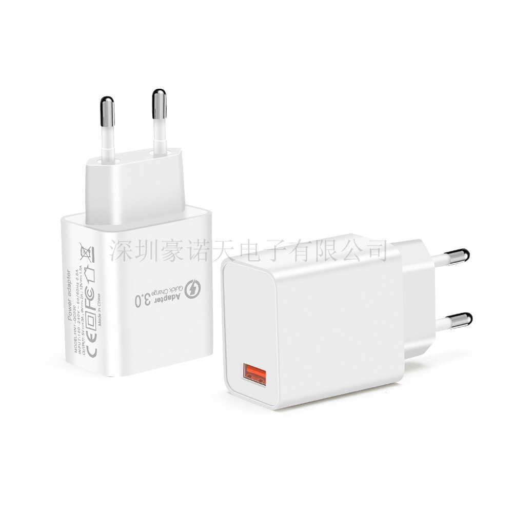 QC3.0 Charger Wireless Charger US USB Charging Head 9V2A Smartphone Fast Charging 18W Fast Charging EU