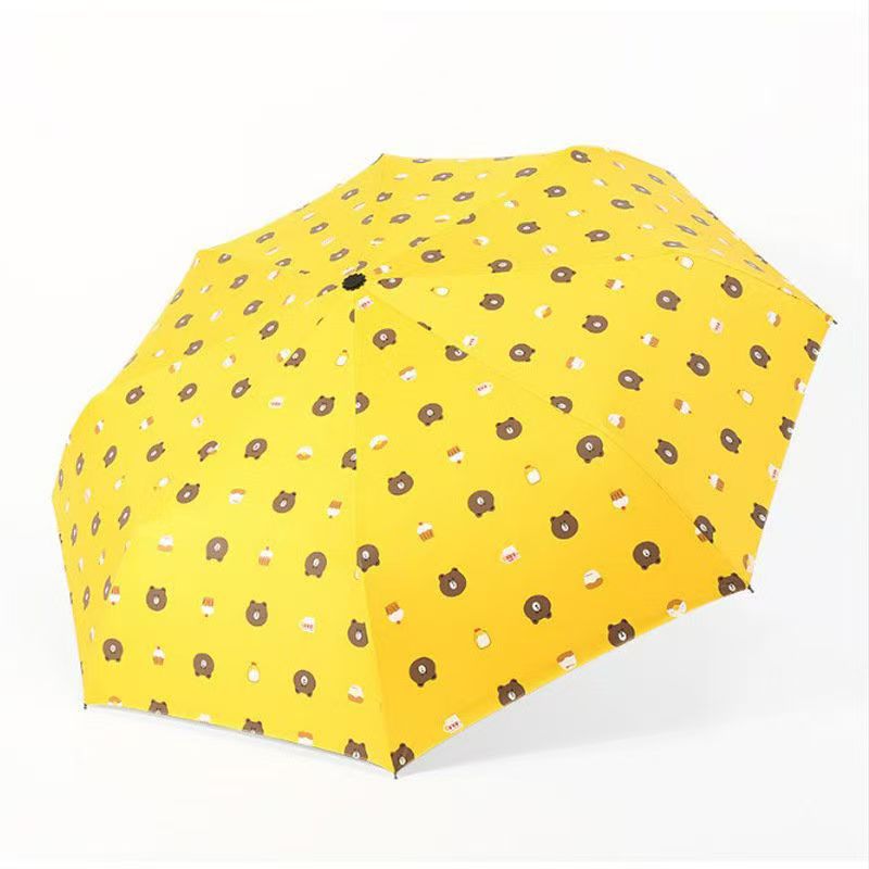 Custom Bear Automatic Sunscreen Umbrella Conference Gift Umbrella Logo Printing Corporate Procurement