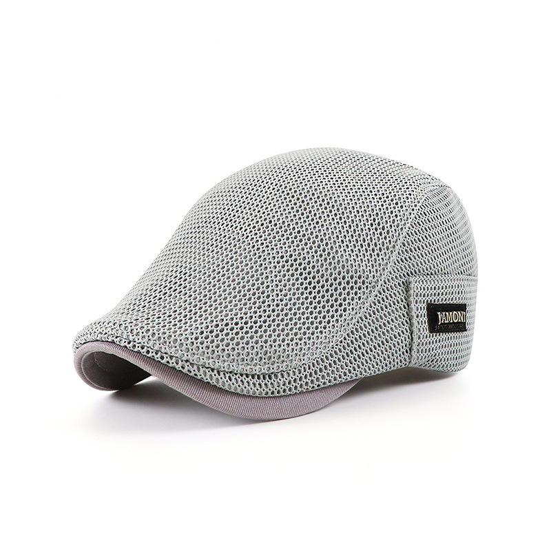 New mesh breathable beret for men and women, thin sun-protective hat, summer new hat