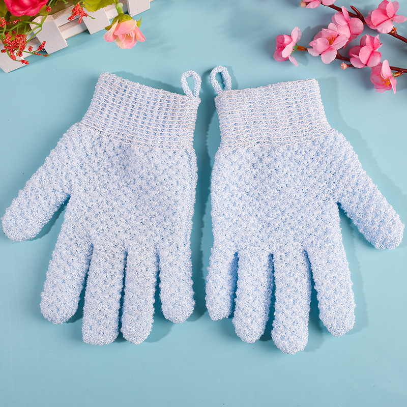 2024 Summer Bath Gloves 5-Finger Thickened Exfoliating Scrub Mitt for Back