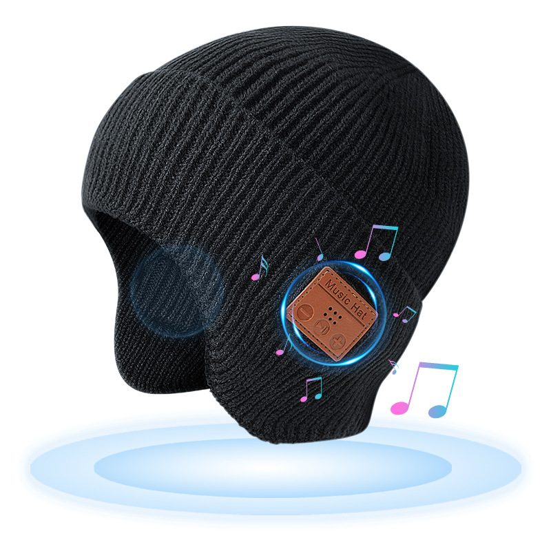 2026 Autumn Winter New Wireless 5.3 Bluetooth Headset Ear-Covering Hat Outdoor Warm Music Ear-Wrap Beanie