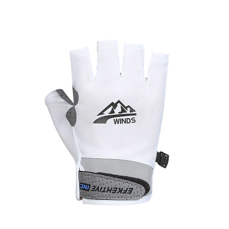 Outdoor Mountain Climbing Fishing Gloves Women's Sports Sunscreen Thin Mountain Climbing Shooting Luya Running Bike Riding Men