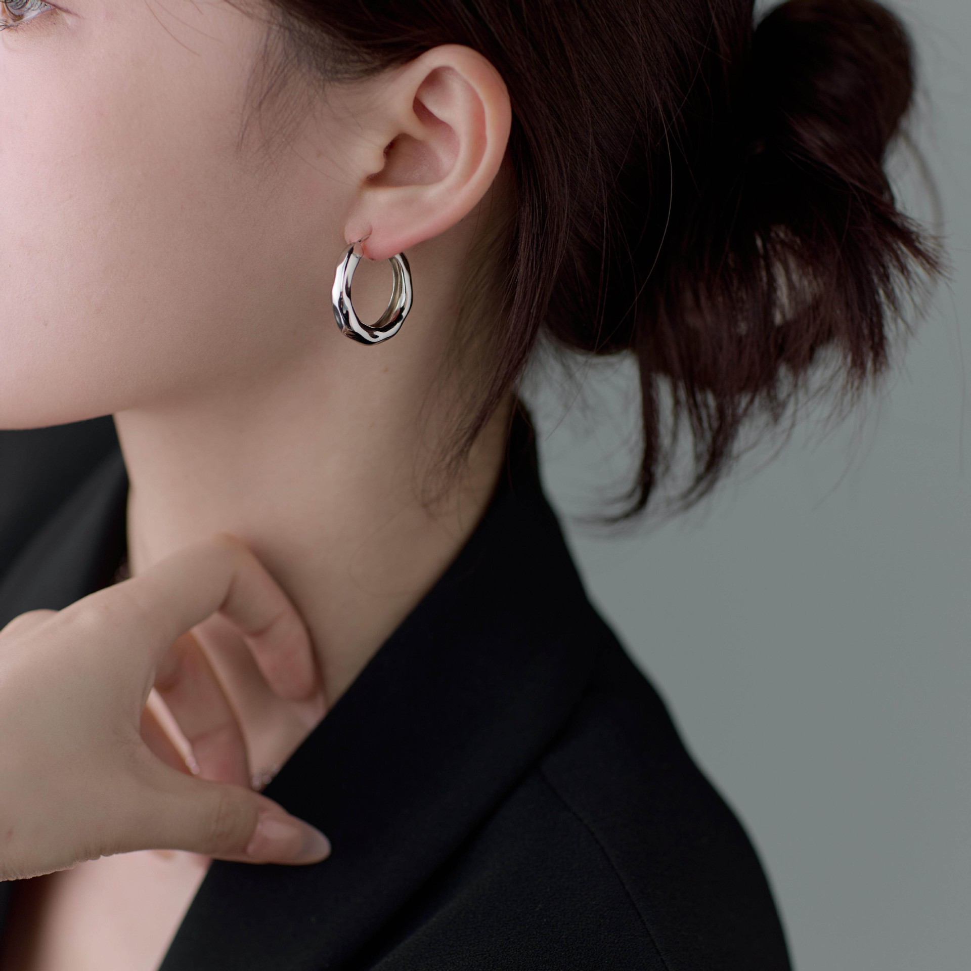 Xu Yan New Flowing Light Earring Women Earrings Ear Accessories Irregular