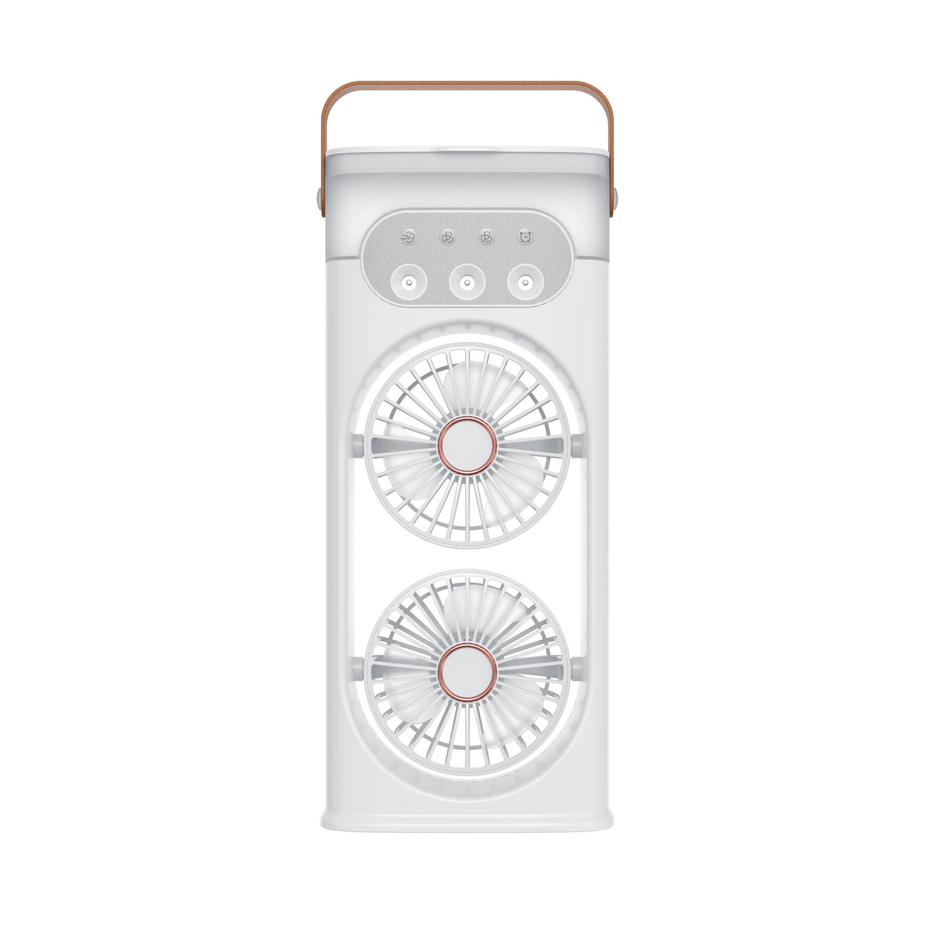 New Dual-Head Spray Fan Home Office Desktop Fan Strong Wind Humidification Cooling Air Circulation Fan