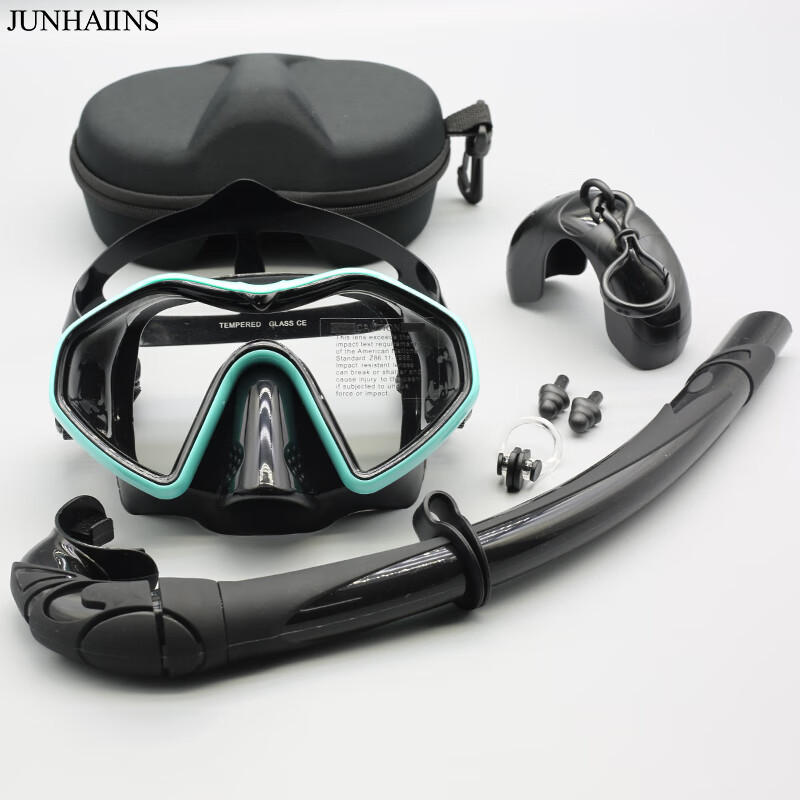 JUNHAIINS wet diving mask high-definition anti-fog snorkeling scuba diving mask free diving single lens large