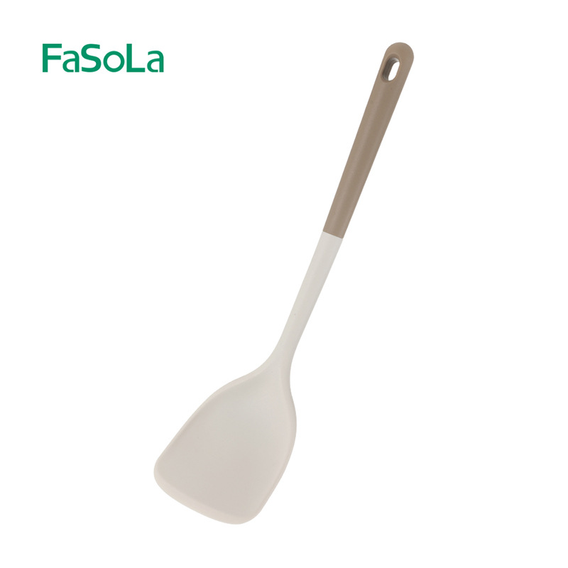 FaSoLa household spoon, soup spoon, spatula, non-stick pan special spatula, high temperature resistant silicone spatula