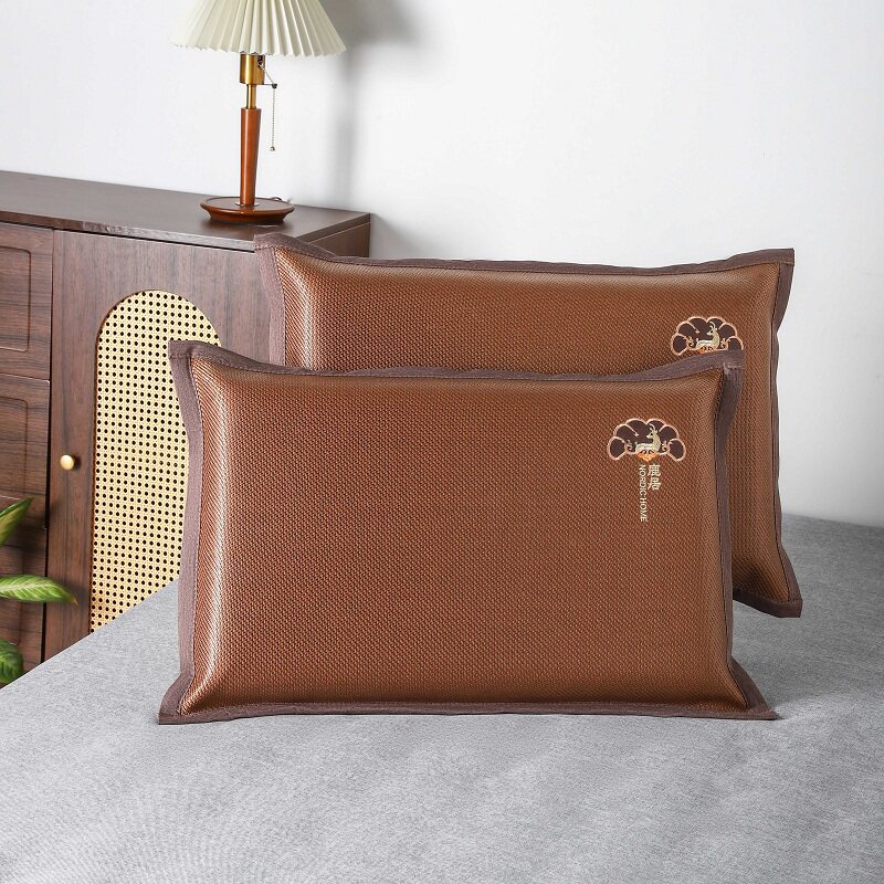 Ice rattan pillowcase pair summer pillowcase single 48cmx74cm adult pillow inner cover new