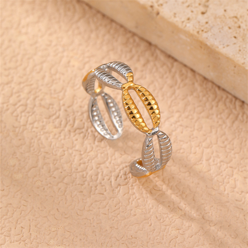 RZ0827 Exaggerated Metal Women's Ring Summer Ocean Style Vacation Season Women's Ring Hoop Accessory