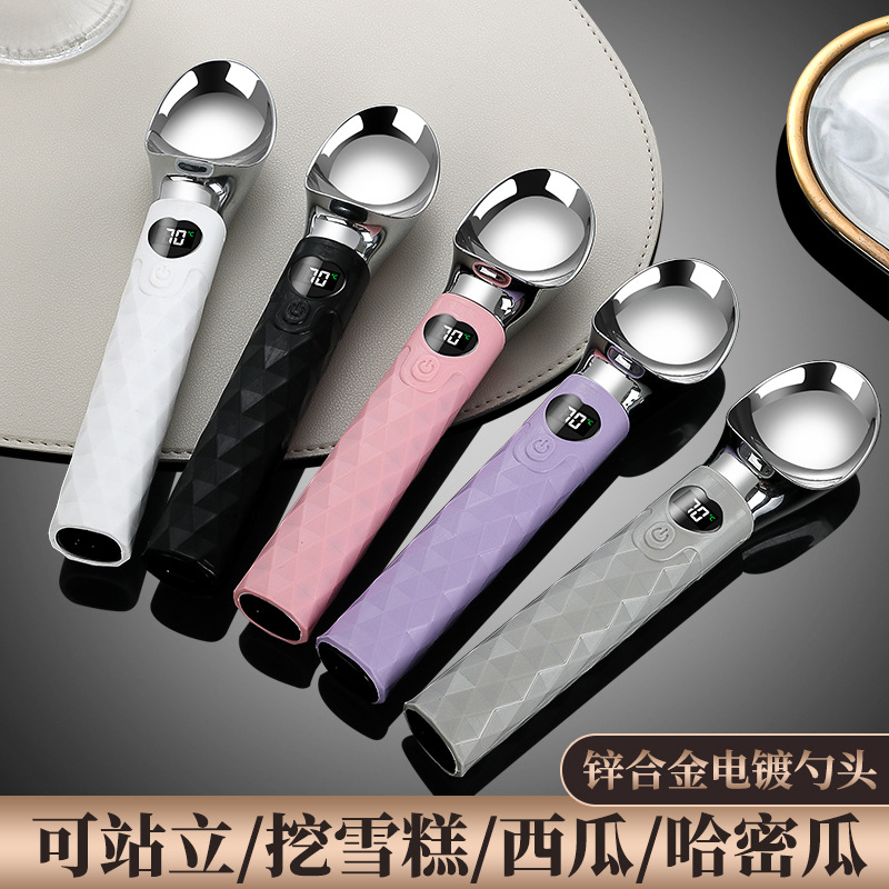 Heated ice cream scoop rechargeable snowball scoop homemade ice cream tool