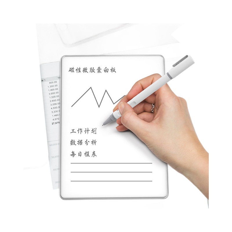 Local Erasable Narrow Frame Aluminum Alloy Magnetic LCD Whiteboard Microcapsule Writing Board Drawing Board Eye-Protective Handwriting Board