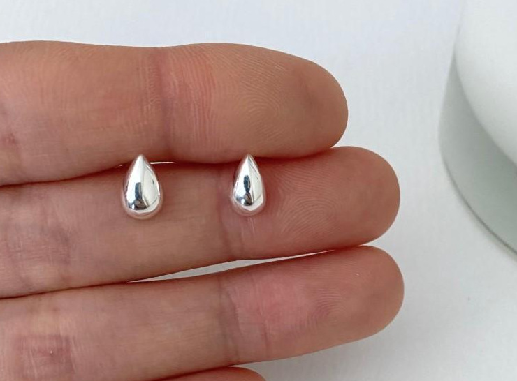 S925 sterling silver octagonal diamond-set opal ear stud earring opal niche minimalist earring niche earring
