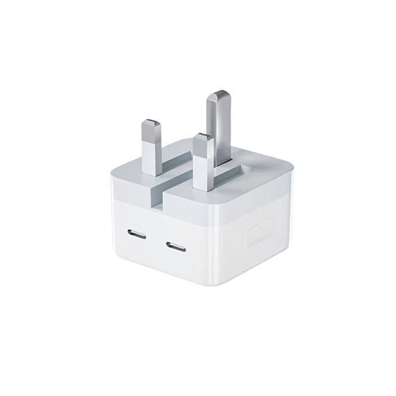 Applicable to Apple 35W dual-port charger mobile phone PD charging head dual-C fast charging head European standard British standard power bank