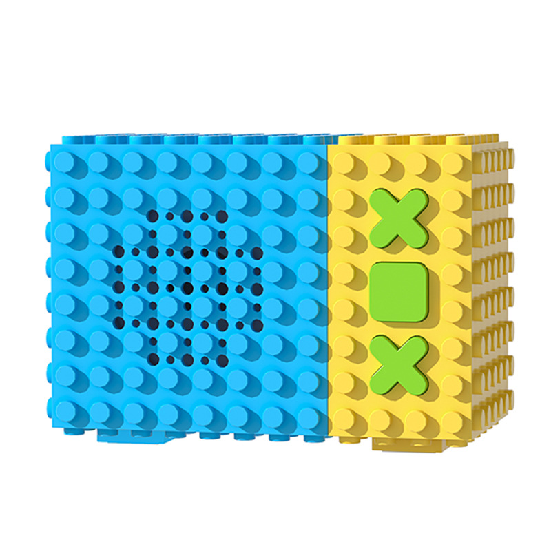 New building block Bluetooth speaker mini small sound loud matching Lego toy children companion gift gift