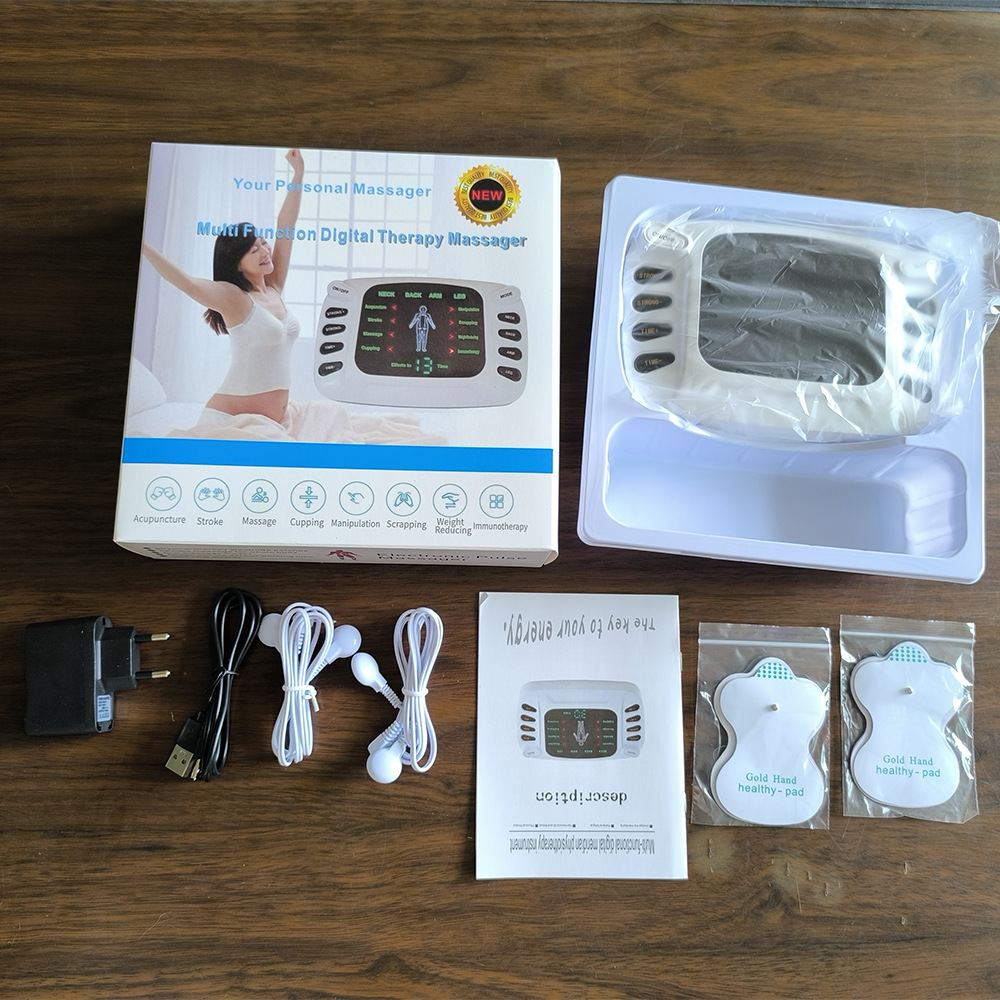 Multifunctional EMS foot massager home digital electrode pad mini pulse cervical physiotherapy patch