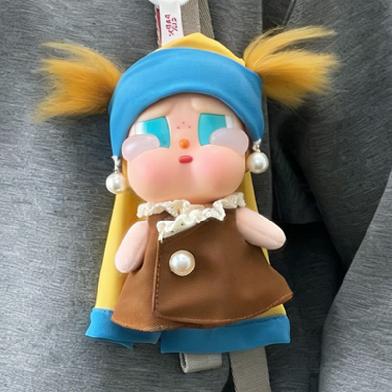 Only doll clothes] Suitable for crying baby Crybaby doll clothes 15cm seaside vacation girl with pearl earring set