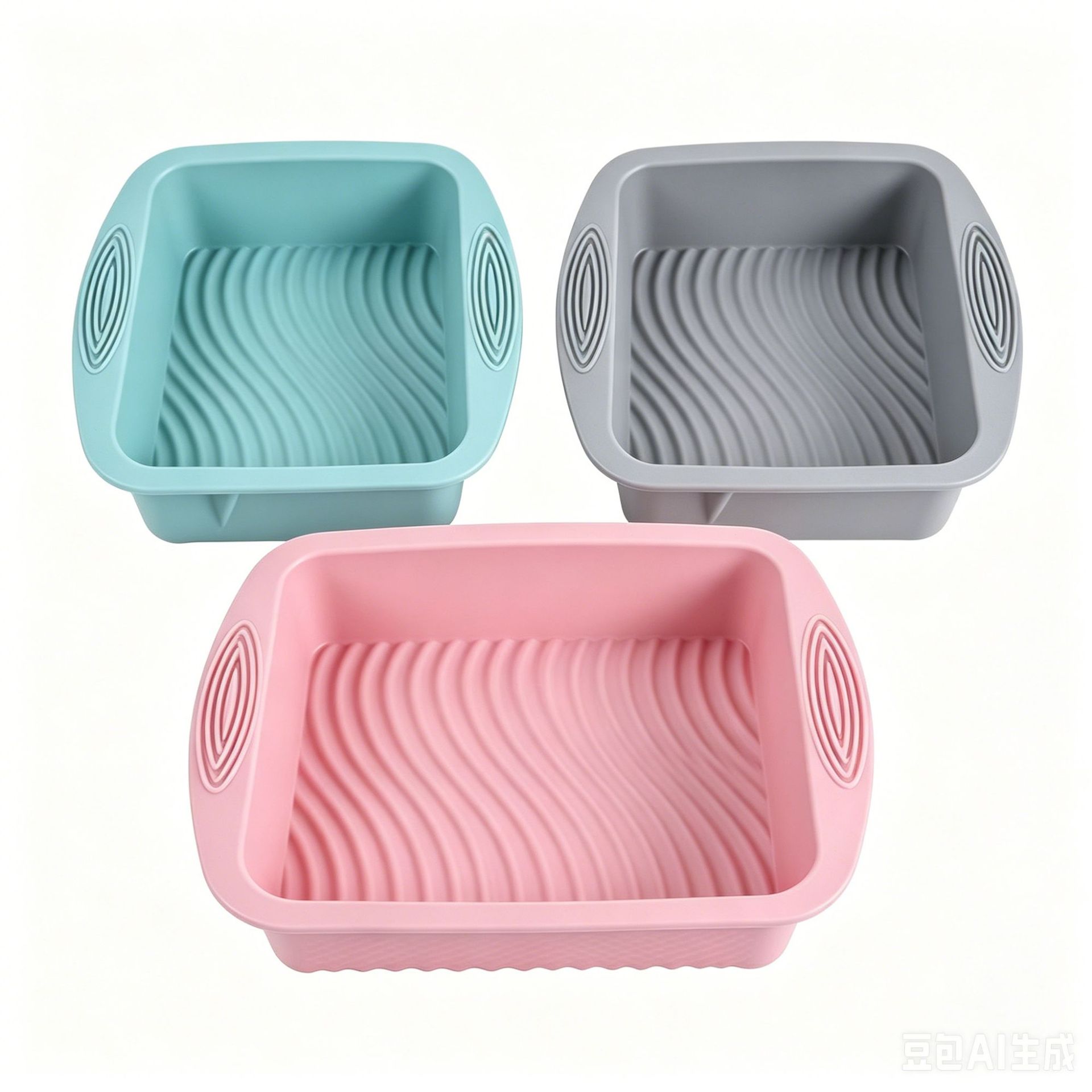 Food-grade thickened silicone cake mold set, toast square round hollow Gugelhupf, home baking tool